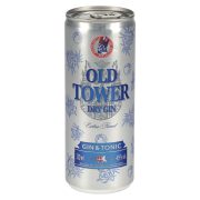 Slika produkta ALKOHOLNA PIJAČA GIN & TONIC, DRY, OLD TOWER, 0,25L