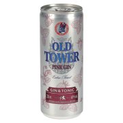 Slika produkta ALKOHOLNA PIJAČA GIN & TONIC, PINK, OLD TOWER, 0,25L