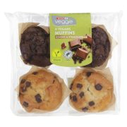 Slika produkta VEGANSKI KOLAČKI MUFFINS ČOKOLADA IN STRACCIATELLA, SPAR VEGGIE, 4/1, 360G