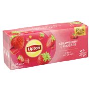 Slika produkta AROMATIZIRAN SADNI ČAJ JAGODA IN RABARBARA, LIPTON, 20/1, 32G