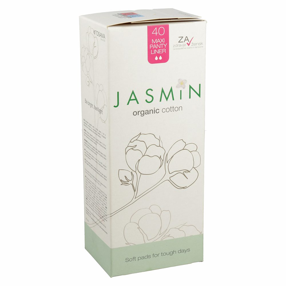 ščitniki perila maxi panty liner, 100% organski bombaž, jasmin organic, 40/1
