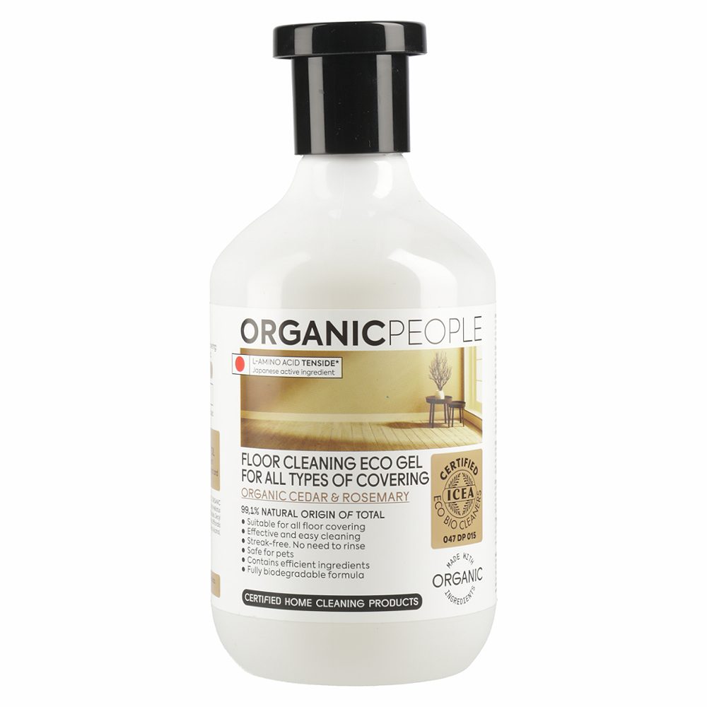 gel za čiščenje tal organic cedar & rosemary, organic people, 500ml