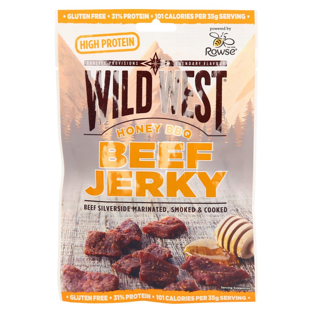 SUŠENA GOVEDINA, BEEF JERKY HONEY BBQ, WILD WEST, 60G