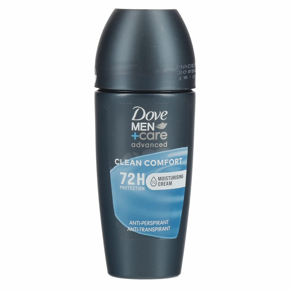 deo roll on clean comfort, dove men+care, 50ml