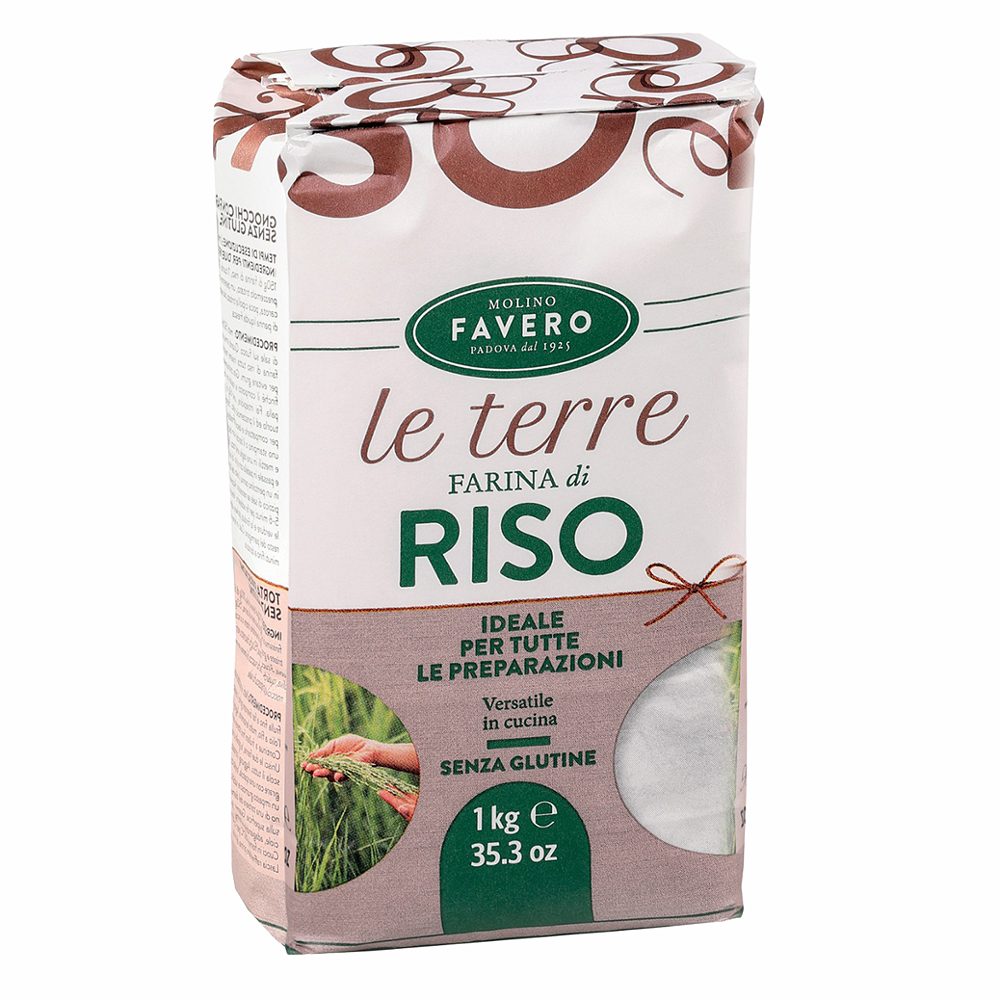 riževa moka brez glutena, molino favero, 1 kg