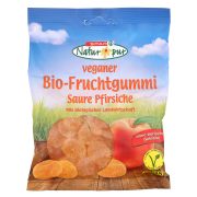 Slika produkta BIO SADNI GUMI BONBONI S KISLIM OKUSOM BRESKEVE, SPAR NATUR*PUR, 200G