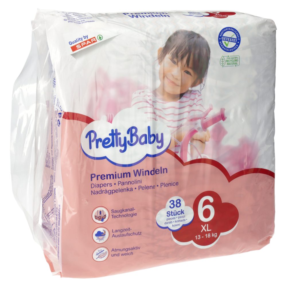 PLENICE XL ŠT.6 13-18KG, PRETTY BABY, 38/1