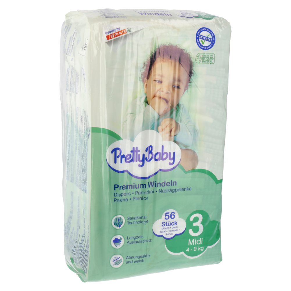 PLENICE MIDI ŠT.3 4-9KG, PRETTY BABY, 56/1