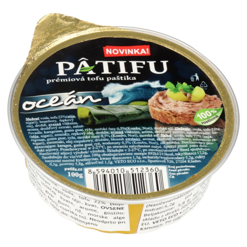 RASTLINSKA PAŠTETA OCEAN, PATIFU PREMIUM, 100G