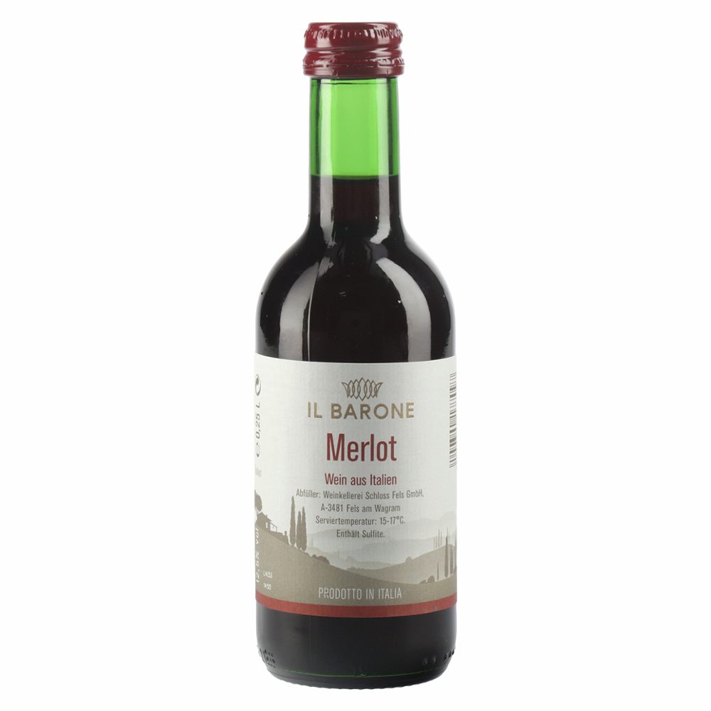 rdeče vino merlot, il barone, 0,25l