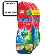 Slika produkta GEL ZA STROJNO POMIVANJE POSODE EXCELLENCE DUO GEL, SOMAT, 105PRANJ, 3X630ML
