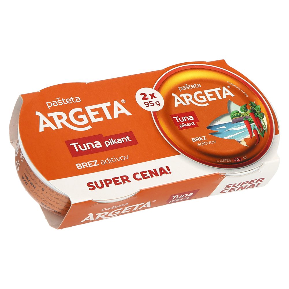 TUNINA PIKANT PAŠTETA, ARGETA, 2X95G | SPAR Online