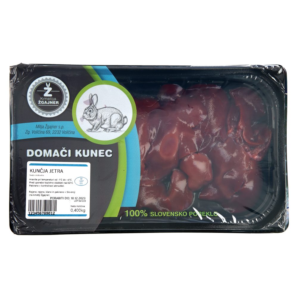KUNČJA JETRA PAKIRANO, KMETIJA ŽGAJNER, 400G