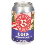 Slika produkta PIVO Z MALINO IN ČRNIM RIBEZOM LOLA, 2XFRUITED SOUR ALE, BEVOG, 0,33L