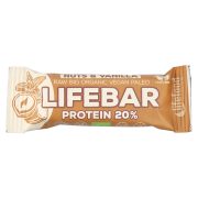 Slika produkta BIO PROTEINSKA PRESNA PLOŠČICA OREŠKI Z VANILJO LIFEBAR, LIFEFOOD, 47G