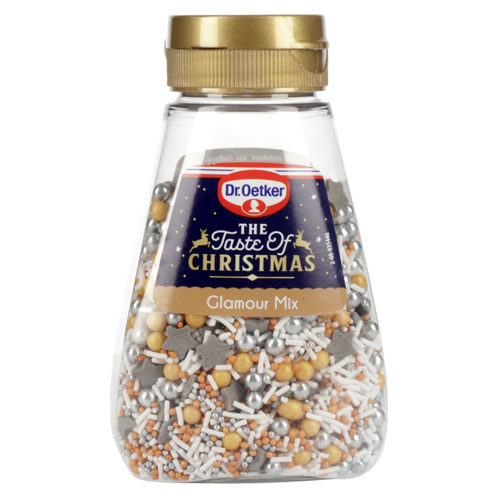 BOŽIČNI SLADKORNI DEKOR THE TASTE OF CHRISTMAS, GLAMOUR MIX, DR.OETKER, 115G