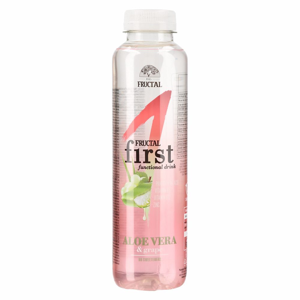 pijača z okusom grozdja in aloe vere first 1, fructal, 0,5l