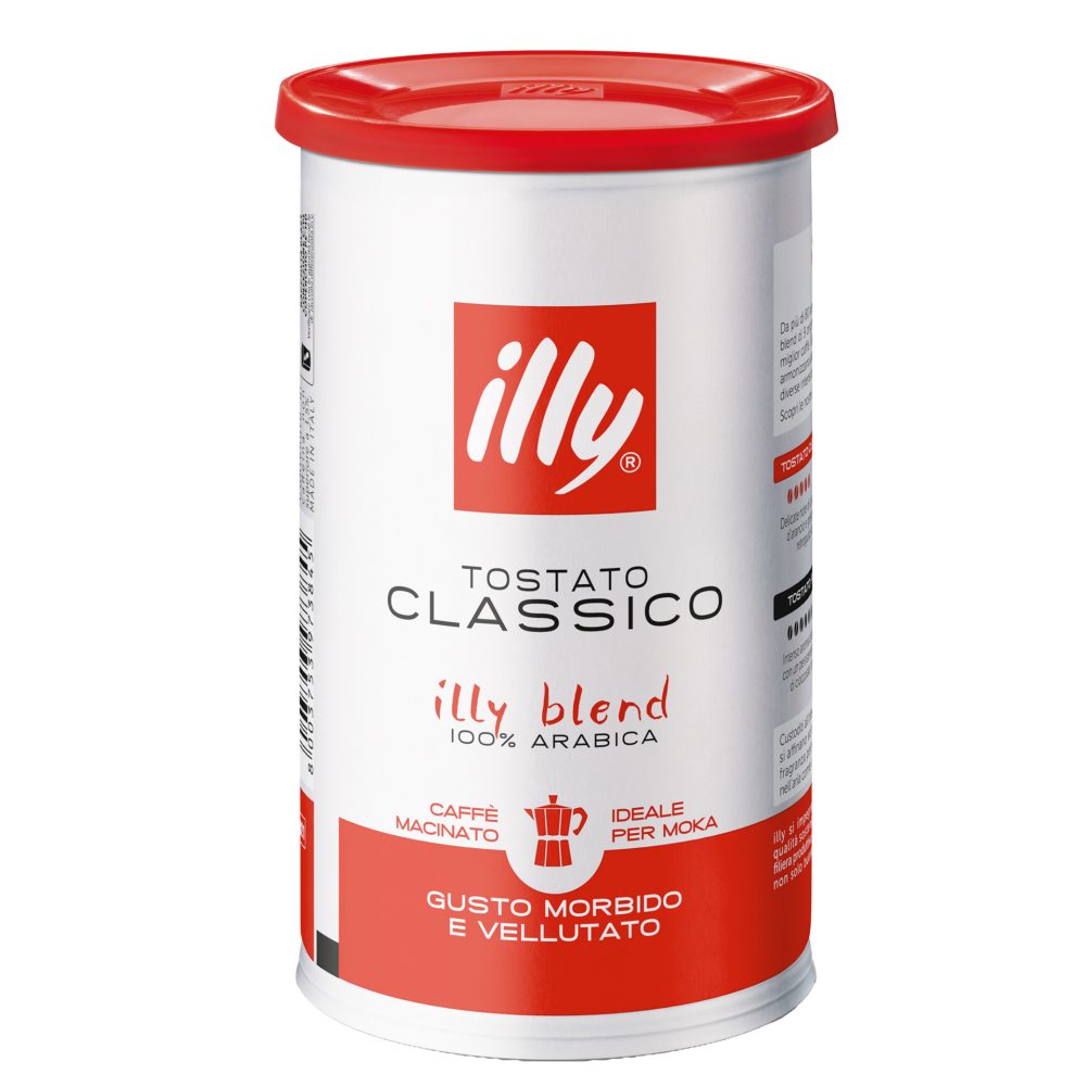 KAVA MLETA KOFEINSKA MOKA, RDEČA, ILLY, 185G