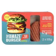 Slika produkta ZAČINJEN 100% RASTLINSKI BURGER POLPET THE AMAZE BURGER JUICY 3.0, 2X115G