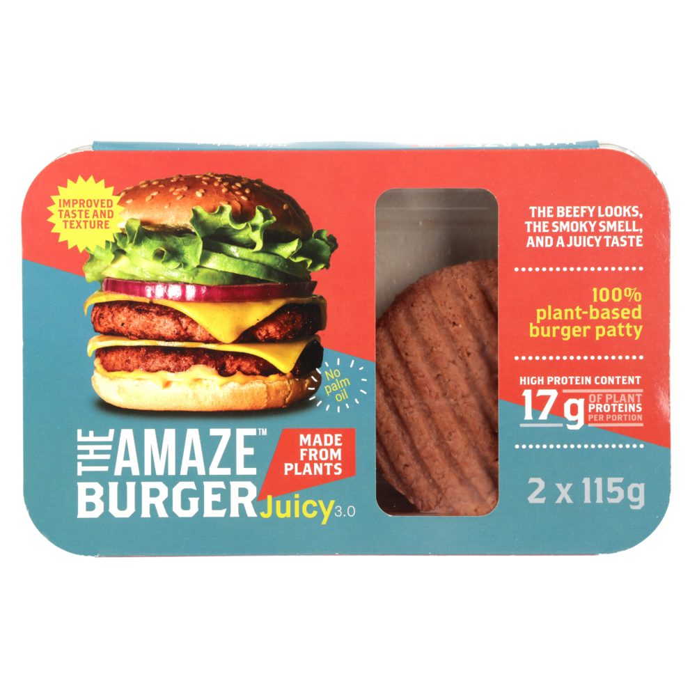 ZAČINJEN 100% RASTLINSKI BURGER POLPET THE AMAZE BURGER JUICY 3.0, 2X115G