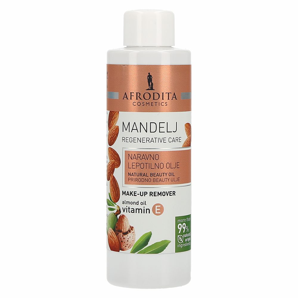 naravno lepotilno olje mandelj, make-up remover, afrodita, 150ml
