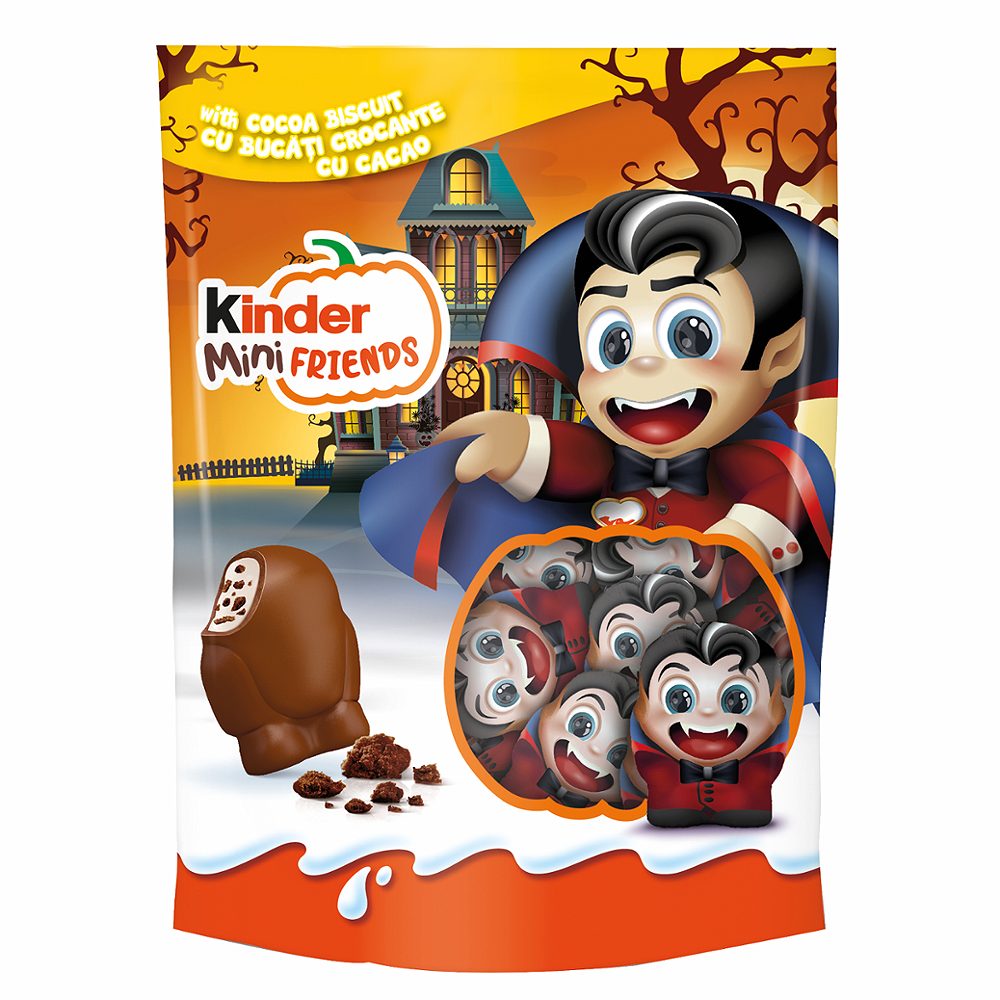 mlečna čokolada mini friends crunchy halloween kinder
