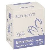 Slika produkta BIORAZGRADLJIVI NOČNI HIGIENSKI VLOŽKI LONG, ECO BOOM, 8/1