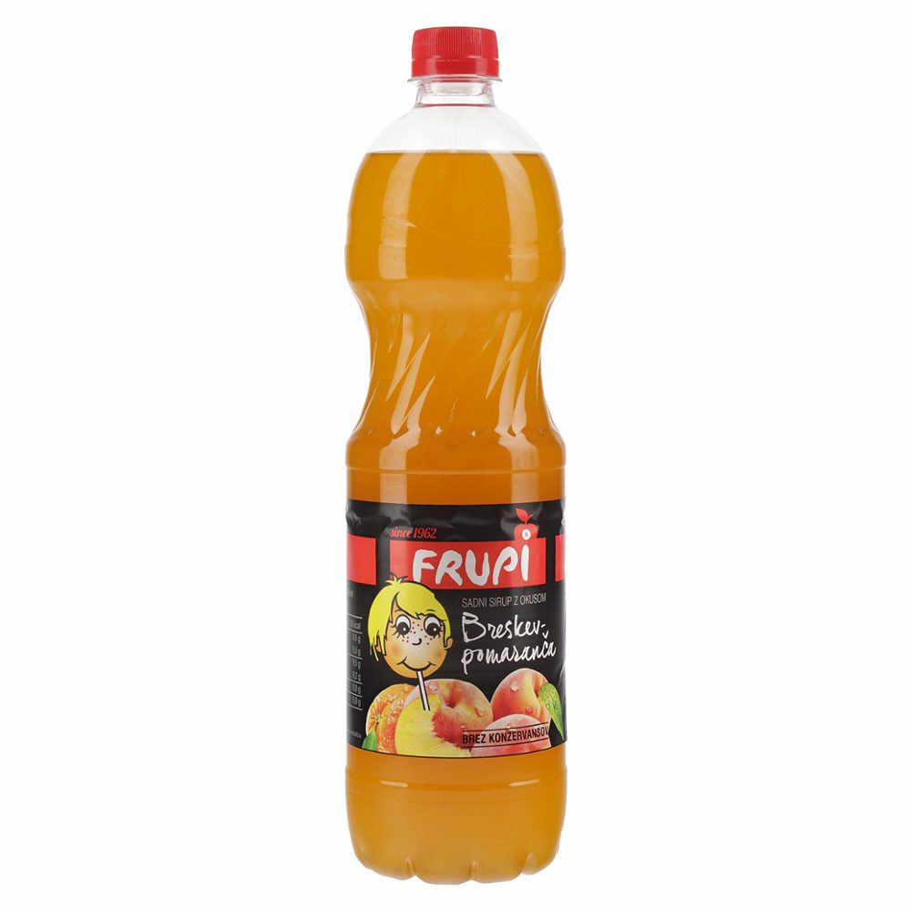 sadni sirup breskev in pomaranča, frupi, 1l