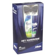 Slika produkta DARILNI SET HEY HANDSOME, HEAD & SHOULDERS IN GILLETTE, 2/1