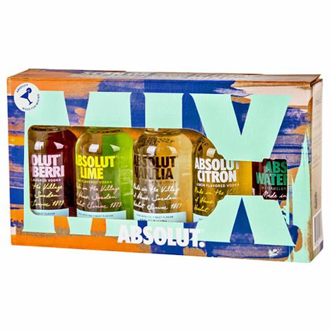 Absolute Mini MINI VODKA ABSOLUT, 5X50ML
