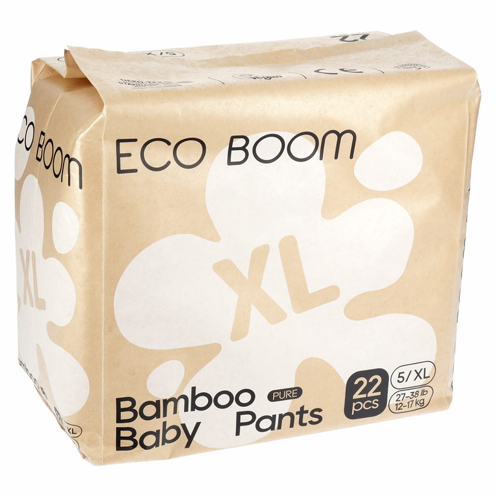 biorazgradljive plenice št.5/xl 12-17kg, eco boom, 22/1