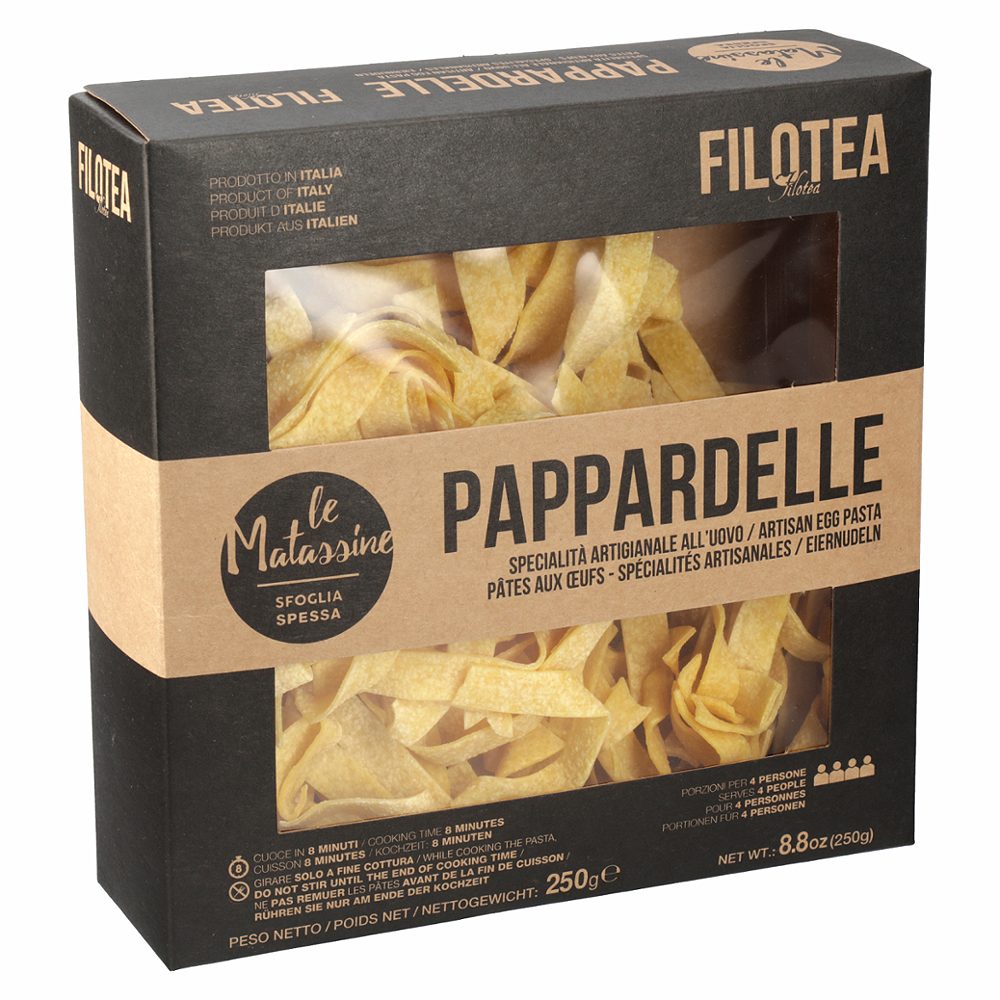 sušene jajčne testenine pappardelle, filotea, 250g