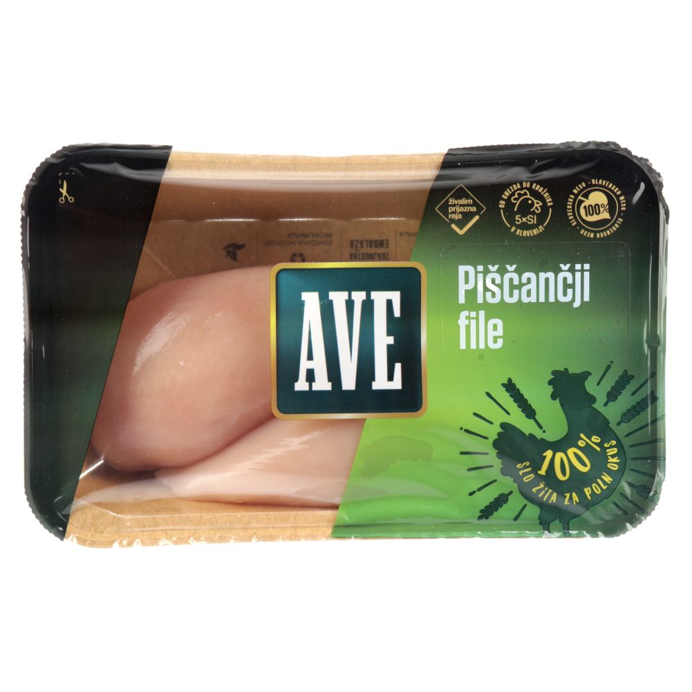 DOMAČI PREMIUM PIŠČANČJI PRSNI FILE, RAZRED A, 5SI, AVE PANVITA, 500G
