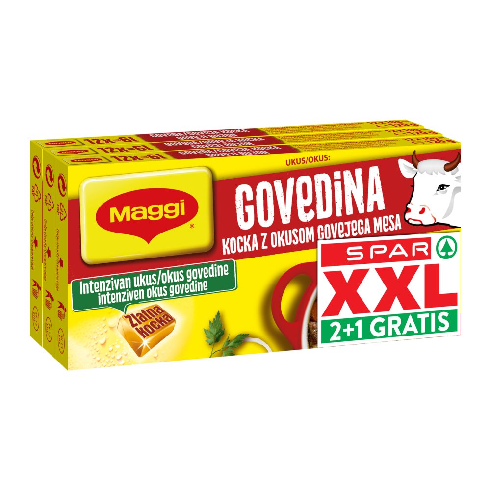GOVEJA JUŠNA KOCKA, MAGGI, 3X120G, XXL
