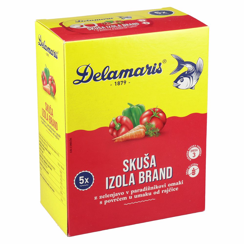 skuša z zelenjavo v paradižnikovi omaki