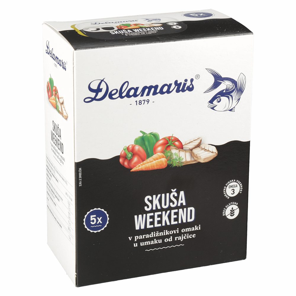 skuša weekwnd z zelenjavo v paradižnikovi omaki