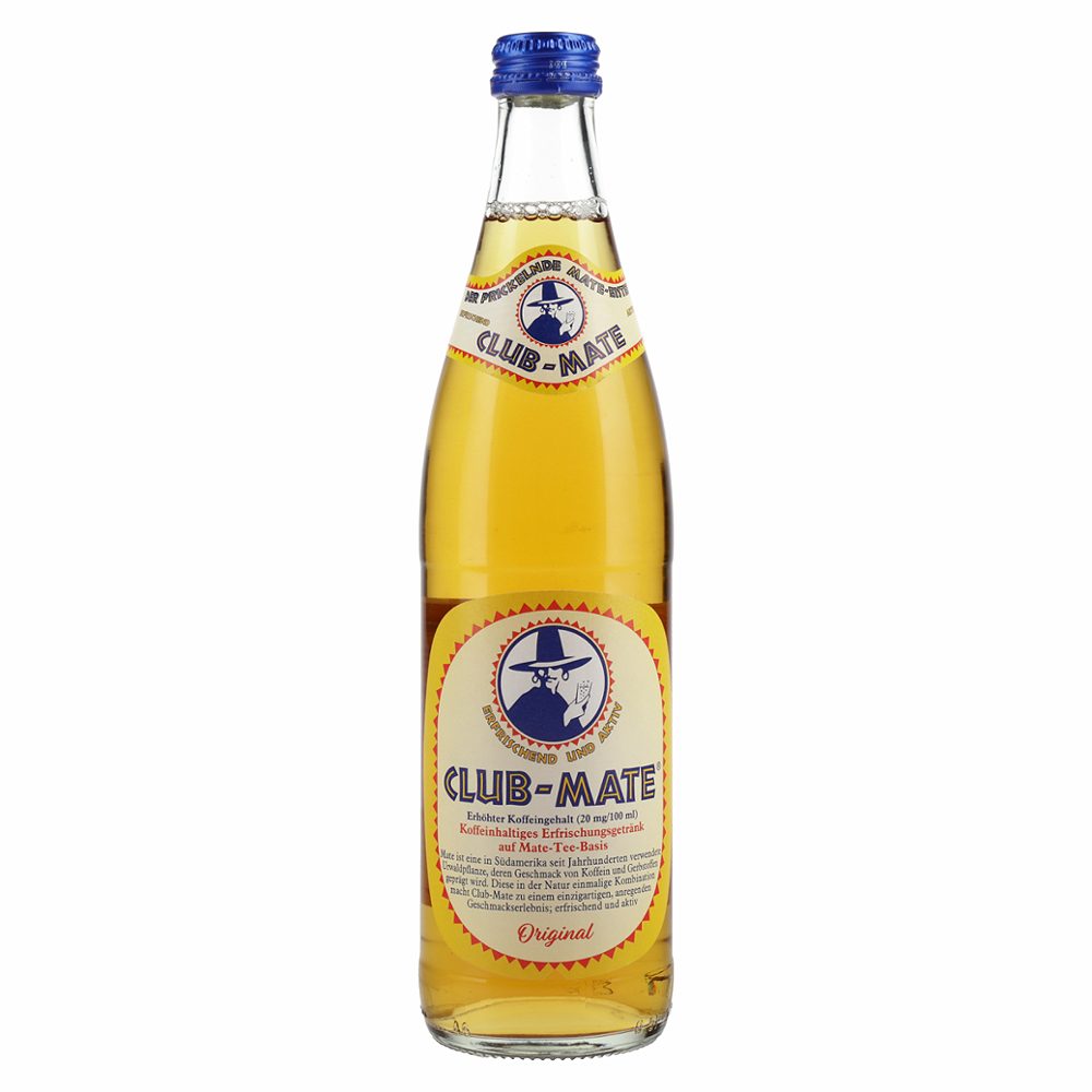 napitek na osnovi mate čaja, original, gazirano, club-mate, 0,5l