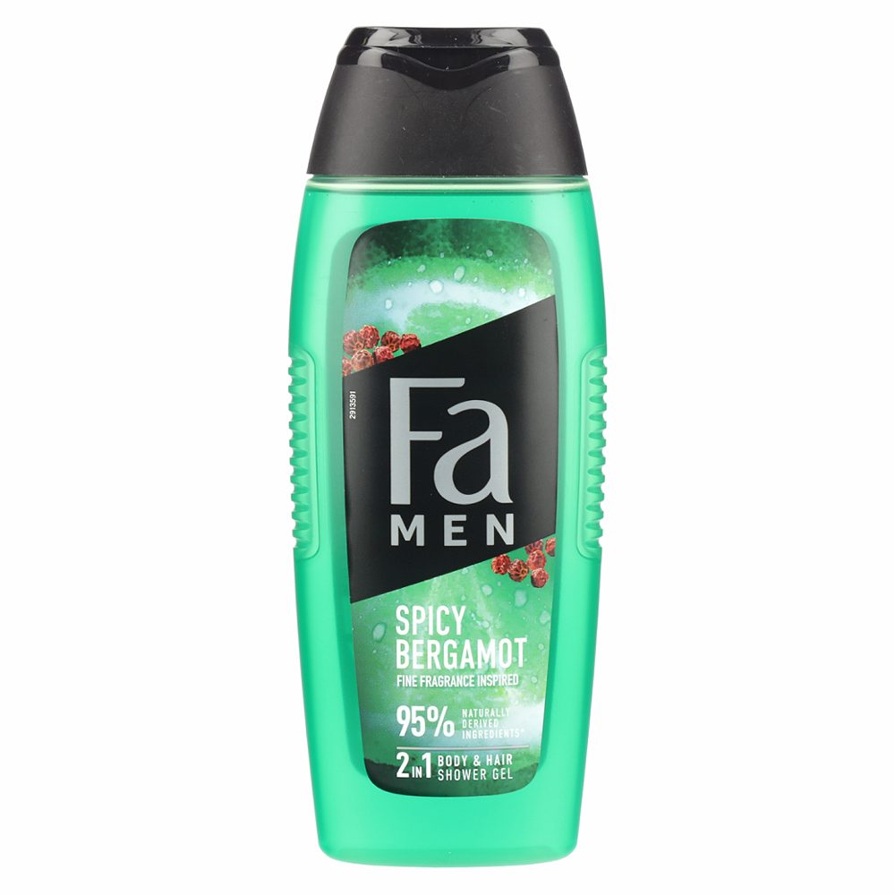 gel za prhanje 2v1 spicy bergamot, fa men, 400ml