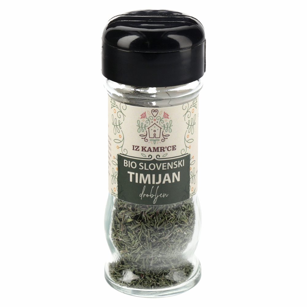 bio slovenski timijan, drobljen, iz kamr´ce, 10g