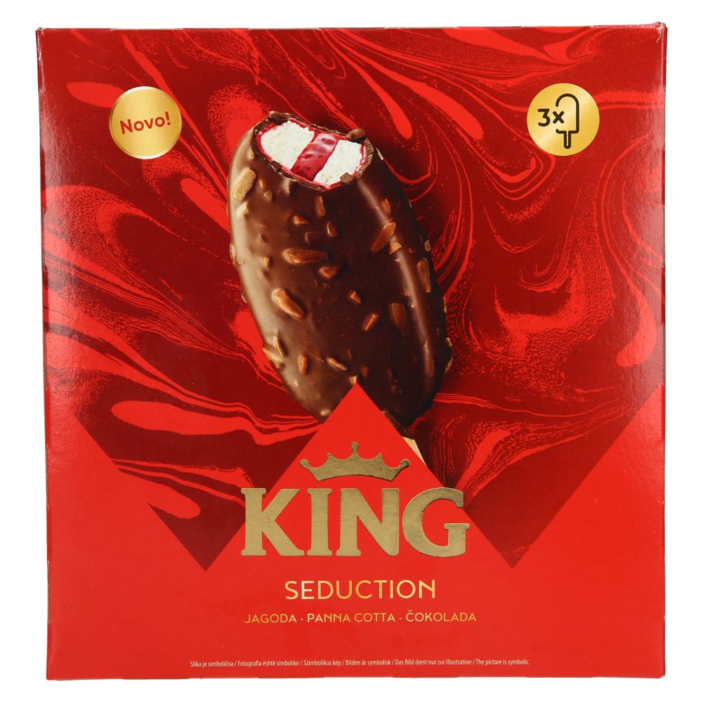 Sladoled na palčki, Seduction, King, 3 x 100 ml