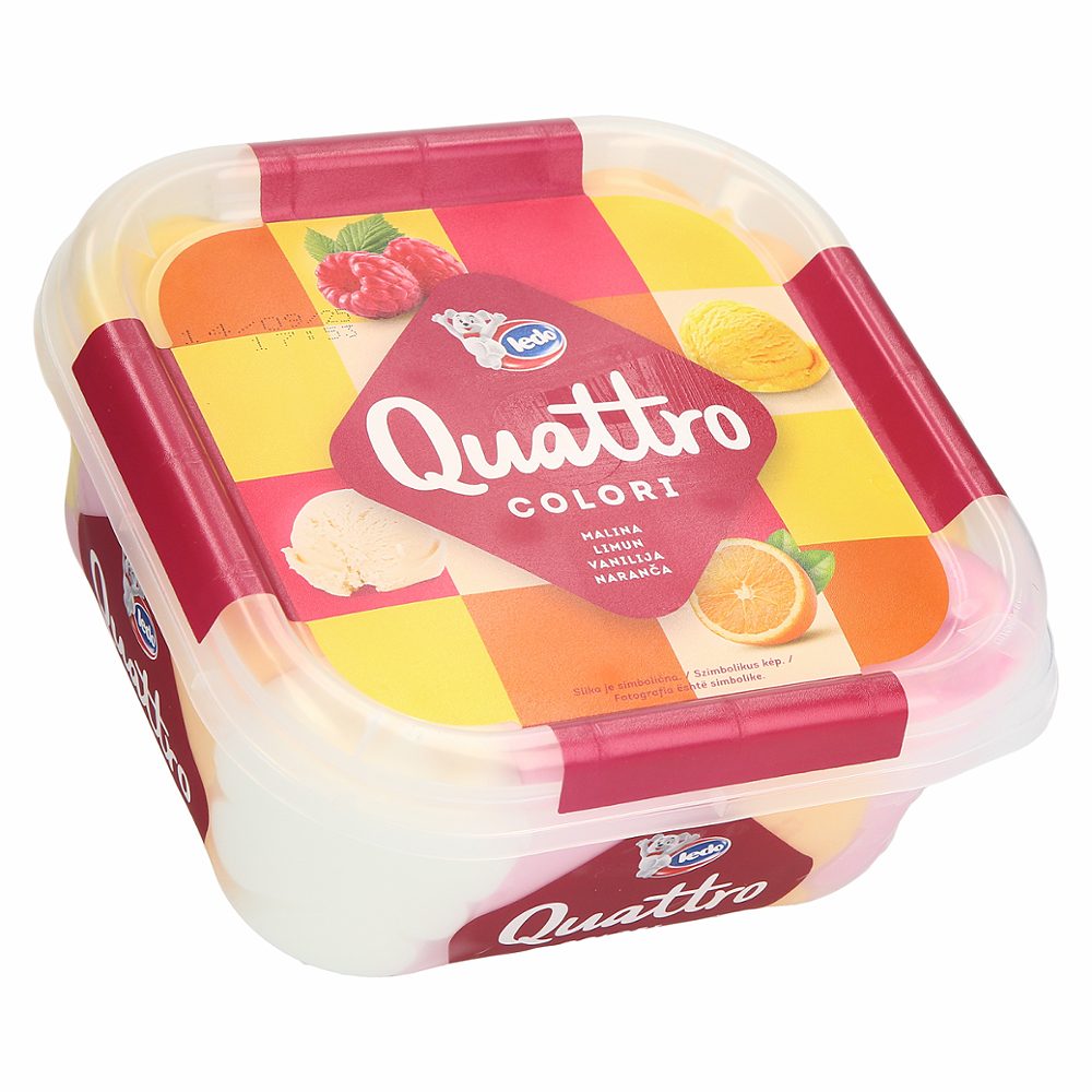 sladoled quattro colori fruit