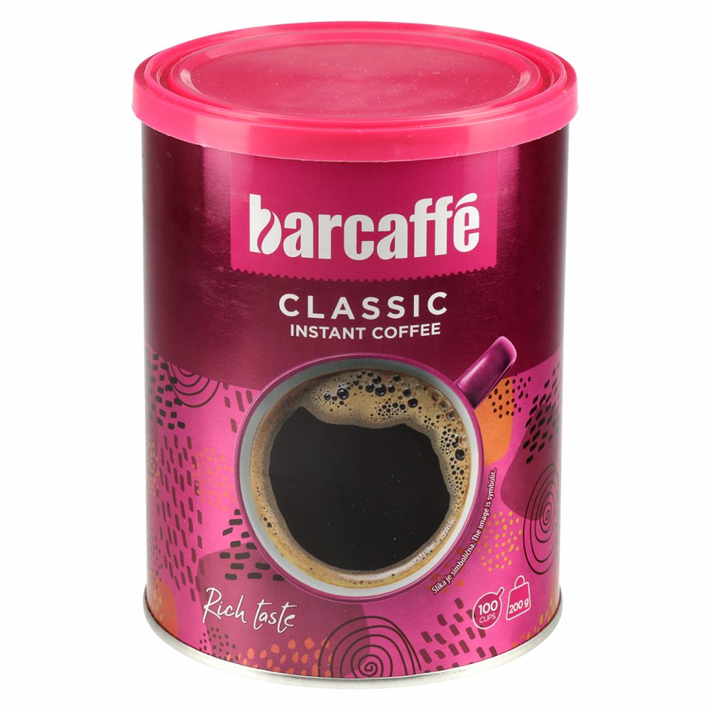 instant kava v pločevinki, classic, barcaffe, 200 g