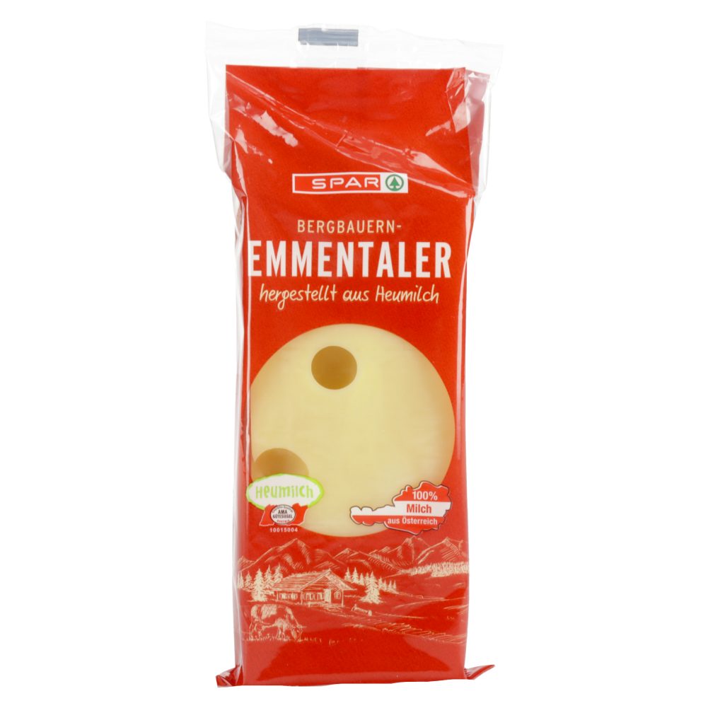 SIR EMENTALEC IZ SUROVEGA SENENEGA MLEKA, SPAR, 250G