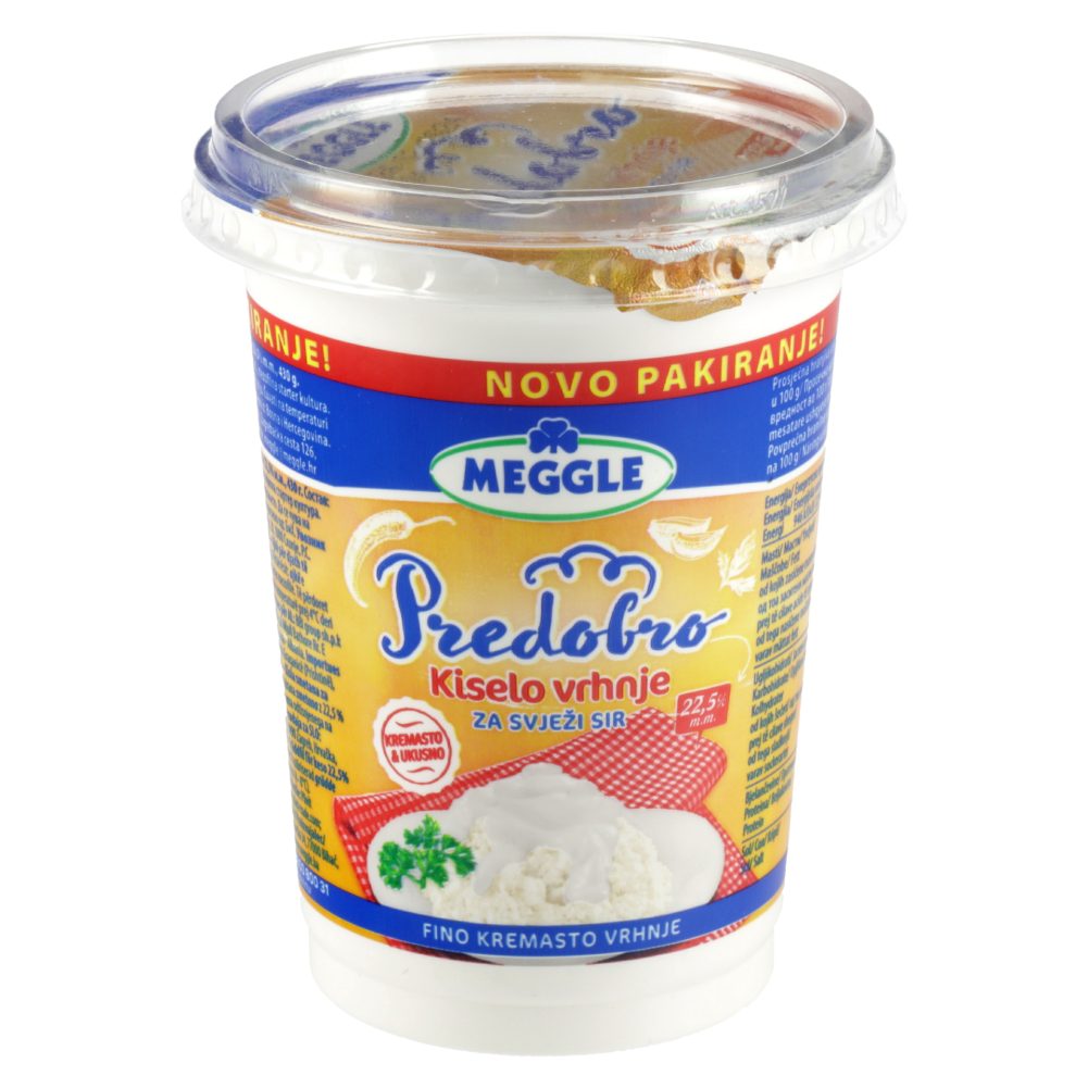 KISLA SMETANA 22,5% M.M., MEGGLE, 430G