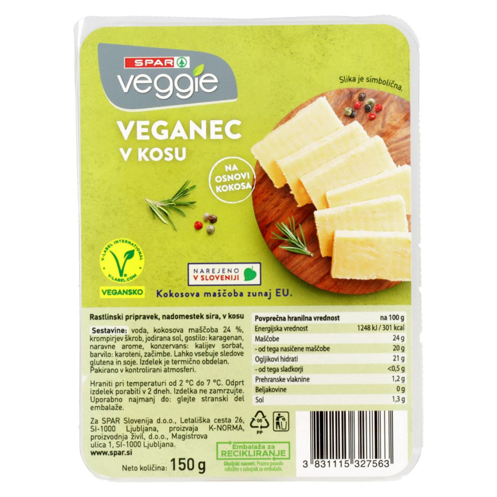 VEGANSKI NADOMESTEK SIRA 150G