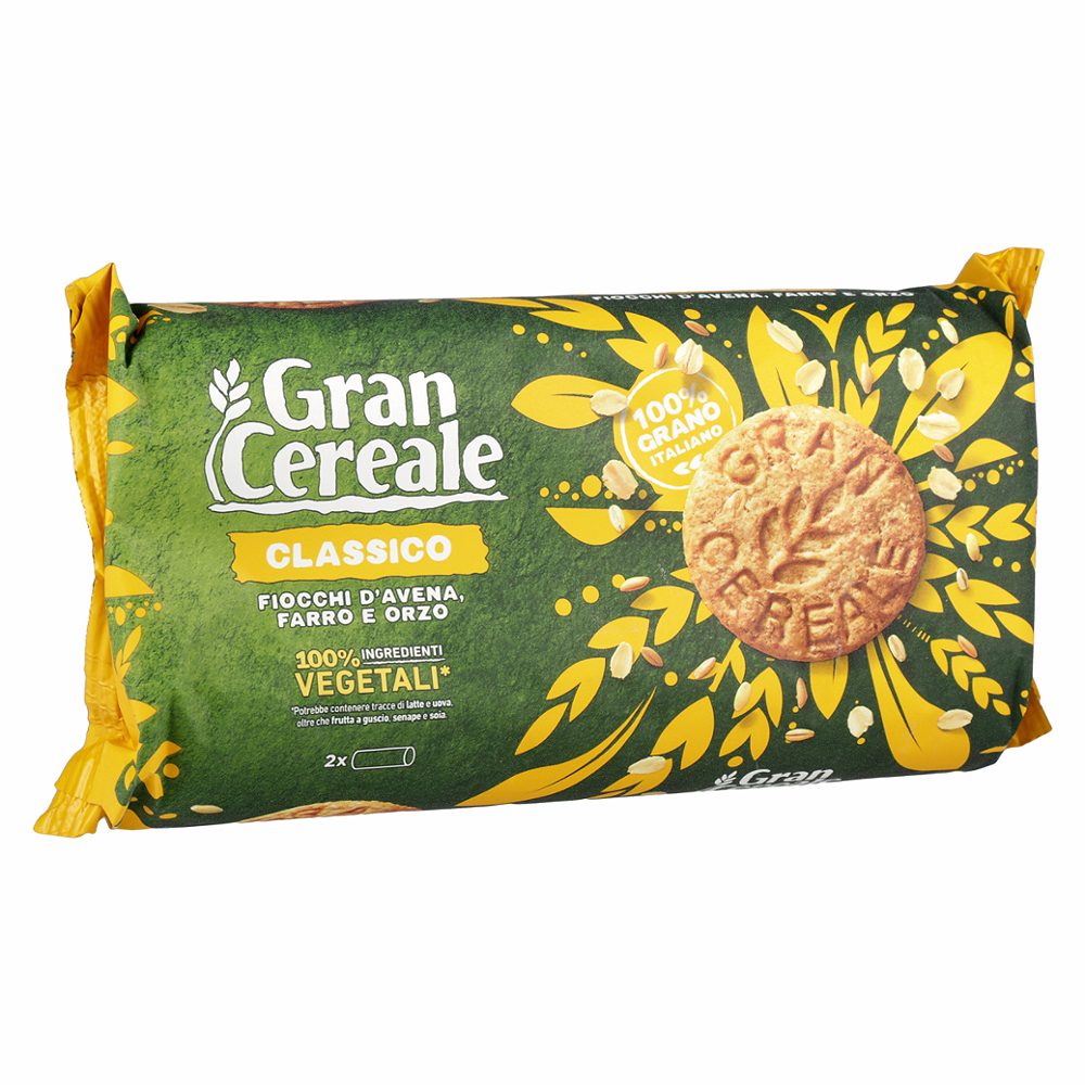 polnozrnati piškoti z ovsenimi kosmiči, classico, gran cereale, 500g