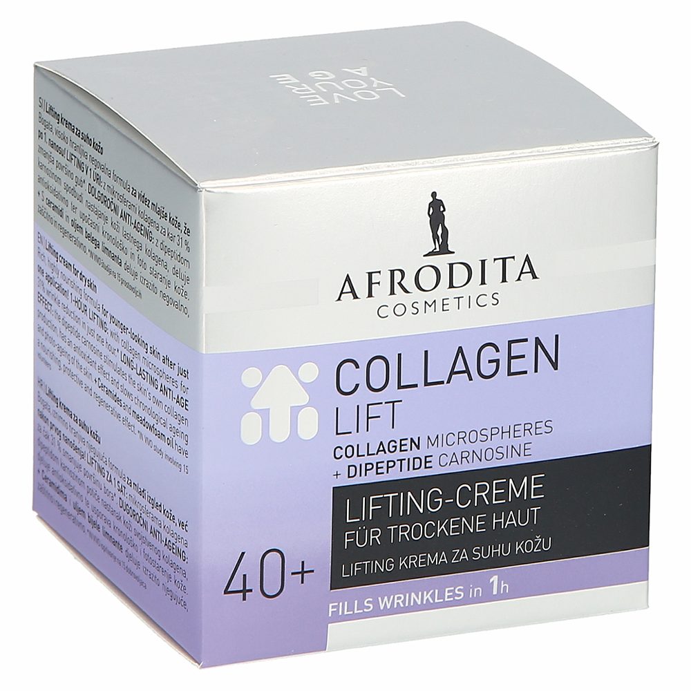 vlažilna krema collagen lift za suho kožo, afrodita, 50ml