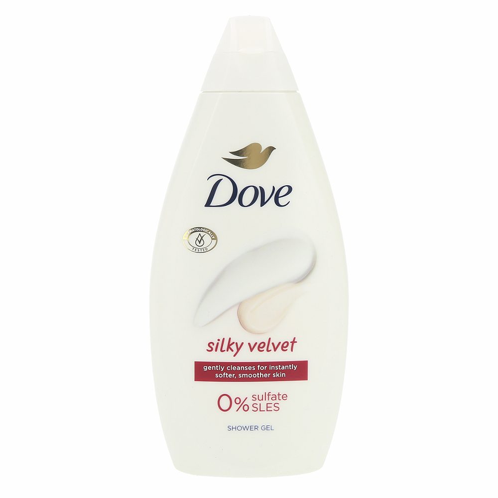 gel za prhanje silky velvet, dove, 450ml