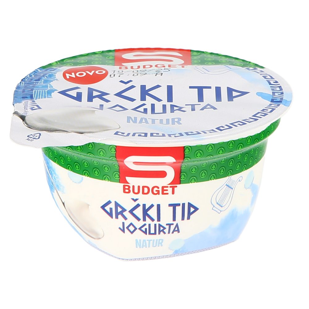 GRŠKI TIP JOGURTA NATUR 9,5%M.M., S-BUDGET, 150G