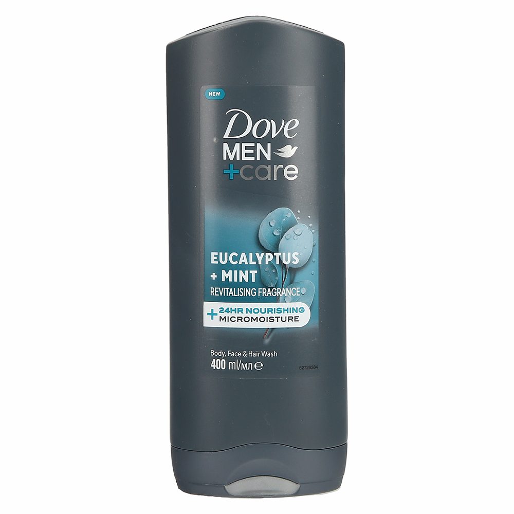 gel za prhanje eucalyptus mint, dove men+care, 400ml